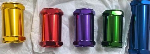 fuel aluminum parts with colorful anodized